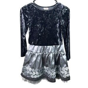 Cat Jack Jona Michelle Girls Velvet Holiday Outfit Sparkle Skirt Kids Size M